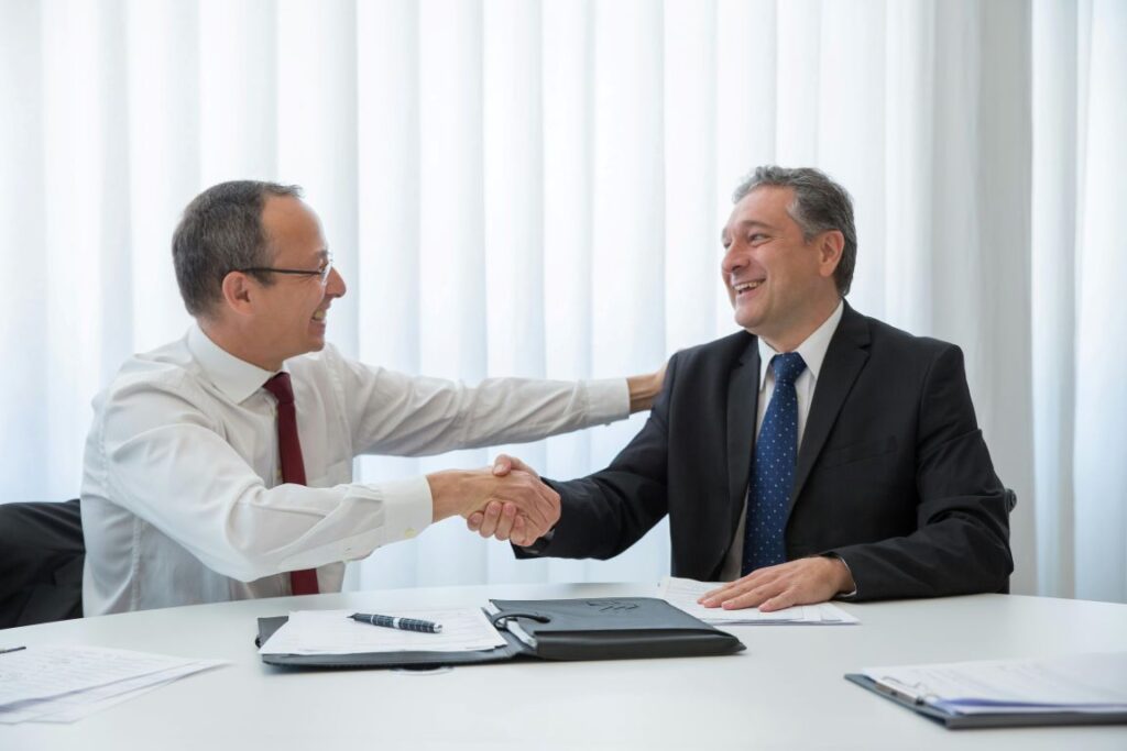 businessmen in a meeting