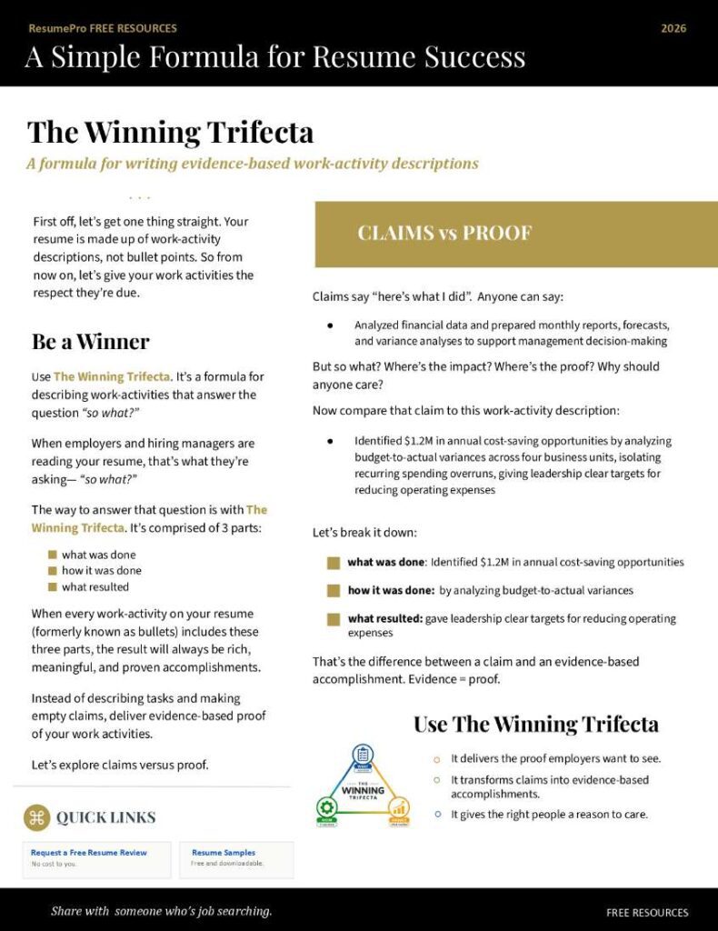 image of a ResumePro newsletter
